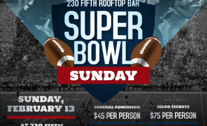 nyc super bowl party 2022 at 230 fifth empire room
